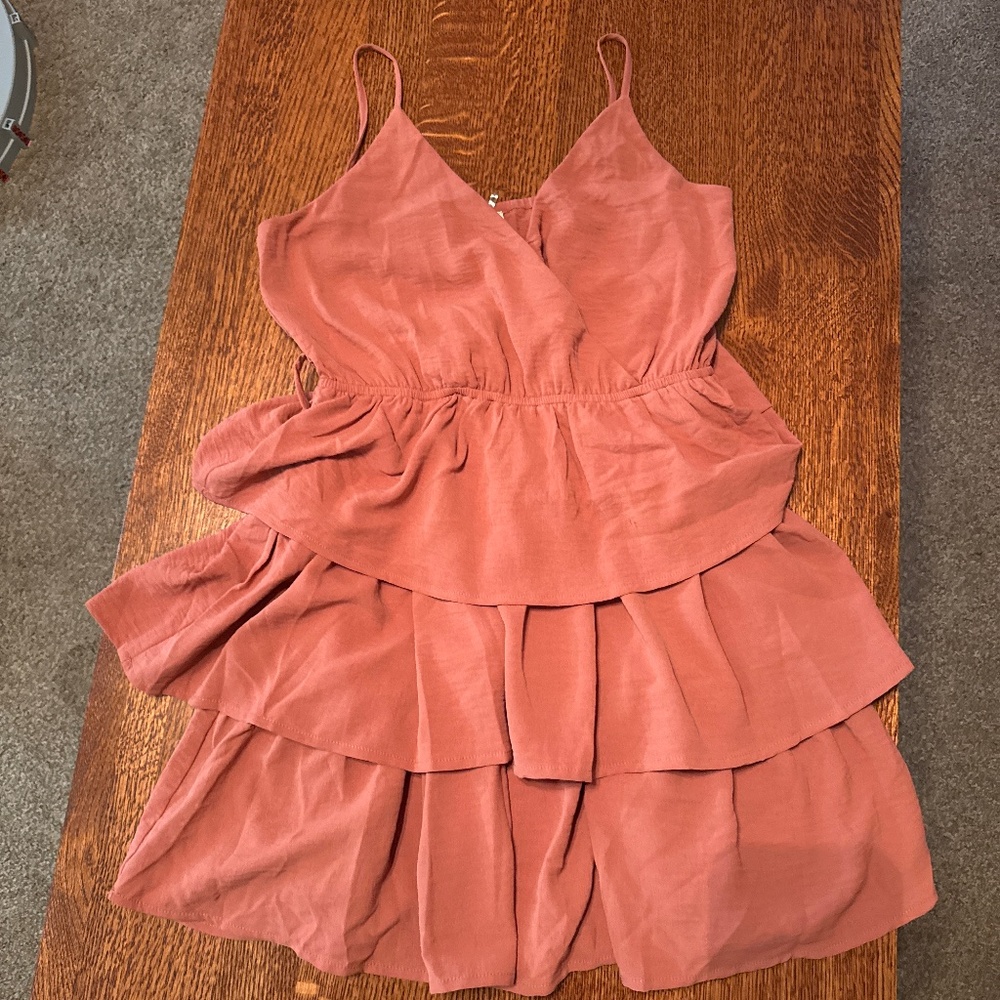 3layer ruffle dress